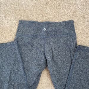 Lululemon grey/charcoal  wunder under pant 25" 4